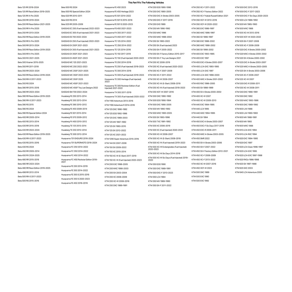 Kit de cojinetes de vástago de dirección Tusk para KTM 360 MXC 1996-1997 Foto 2 de 4