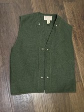 Vintage FILSON Virgin Wool Vest Liner Size 46 Green