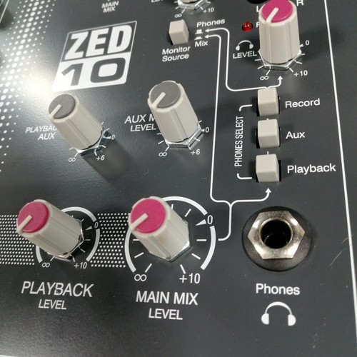 Allen&Heath ZED10 Analog Mixer with USB Audio Interface Tested Working - Picture 3 of 7
