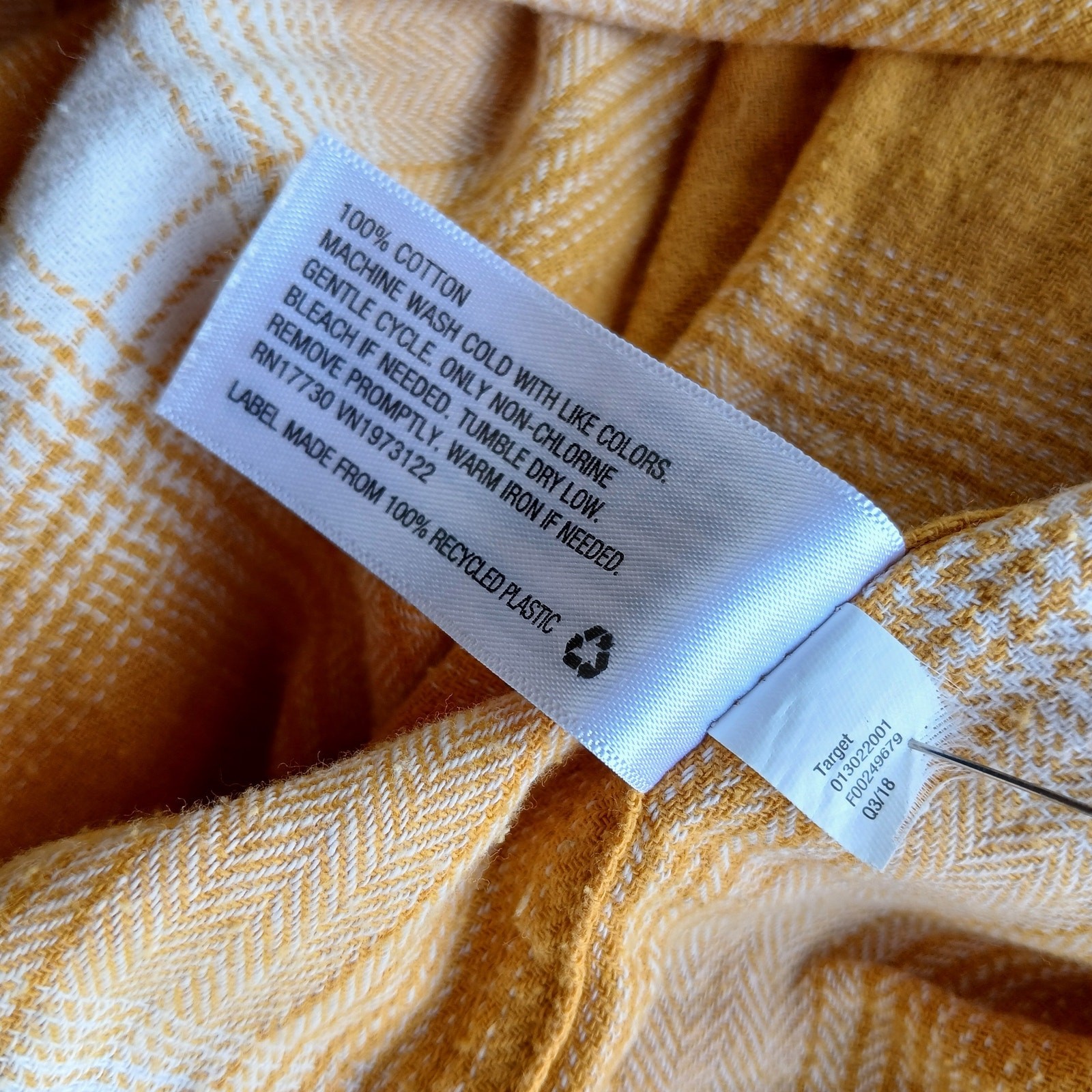 Universal Thread Cotton Yellow Plaid Button-up Sh… - image 8