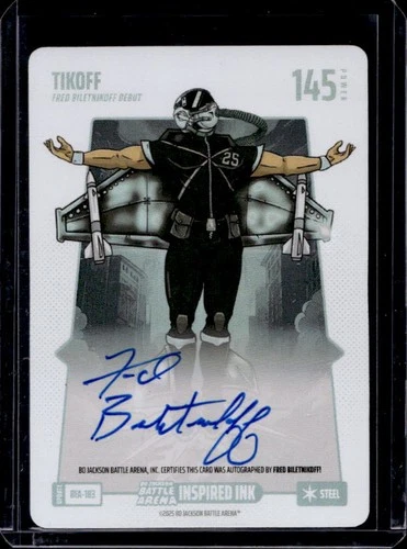 2025 Bo Jackson Battle Arena Tikoff Auto Autograph Steel #BEA-183