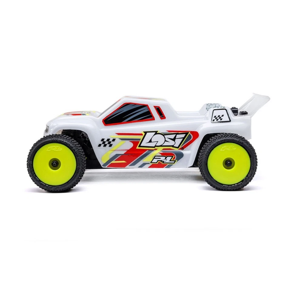 Losi LOS-1392T1 1:28 Micro-T 2S 2WD RTR Stadium Truck Brushless Weiß - Bild 4 von 4