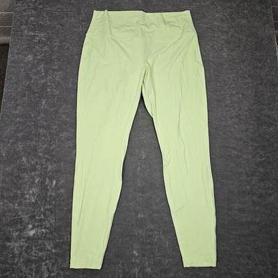 Lululemon Align Pants Womens 14 Green High Rise Yoga Leggings Athleisure Gym