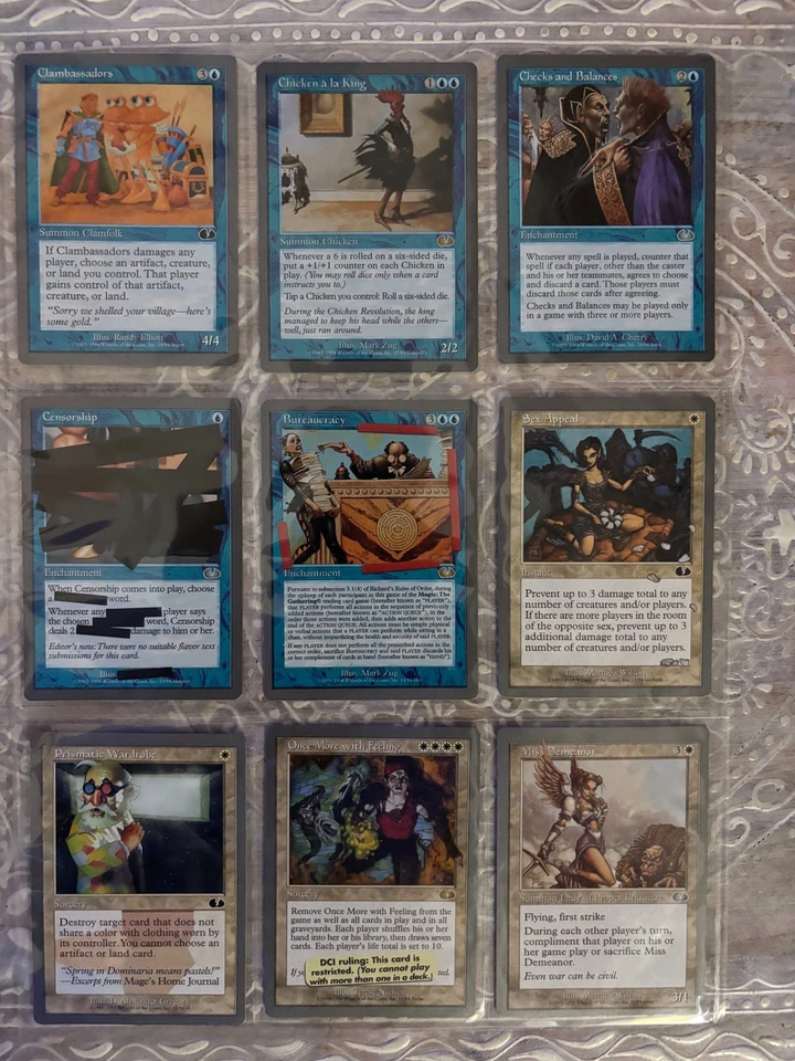 Magic the Gathering Unglued Complete Set 94 Cards includes tokens And Lands NM+ - Image 3 of 4