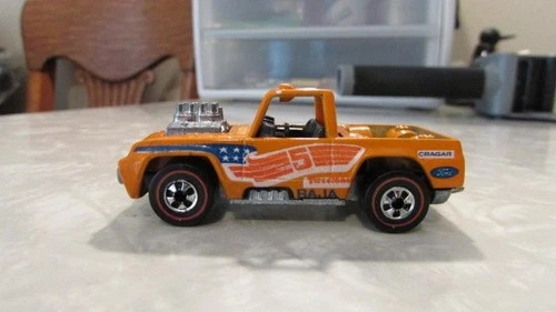 VINTAGE 1973 MATTEL HOT WHEELS REDLINE ORANGE BAJA BRUISER TRUCK HONG KONG