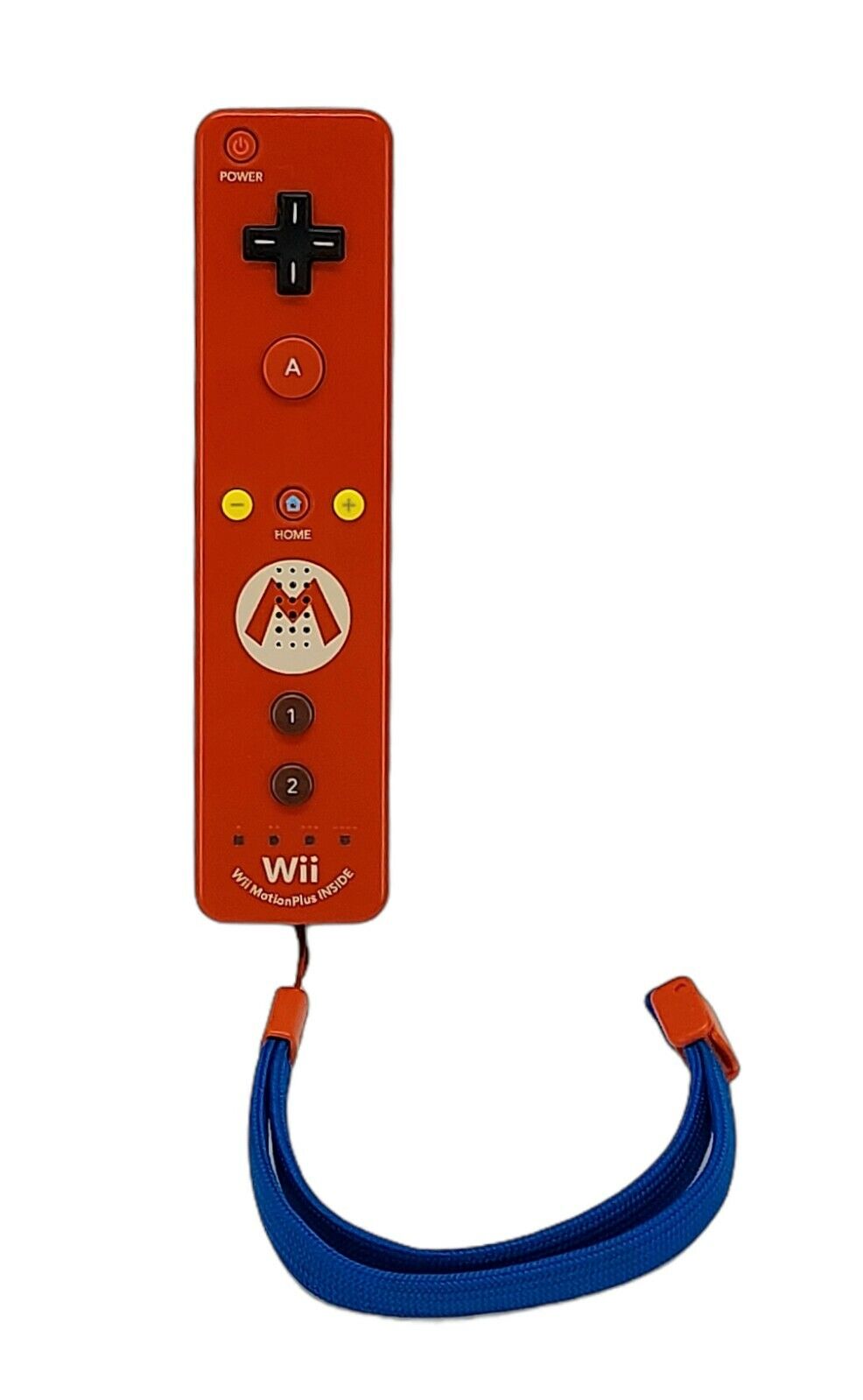 Nintendo Wii Motion Plus Mario Remote Controller (RVL-036) ~ Red and Blue