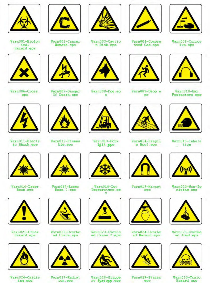 Yellow Danger Signs