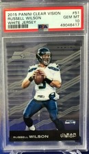PSA 10 - 2015 Clear Vision RUSSELL WILSON White Jersey Variation SP #51 (POP 1)
