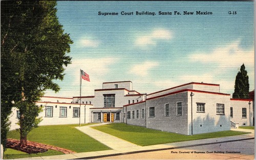 Santa Fe NM-New Mexico, Supreme Court Building, Vintage Postcard