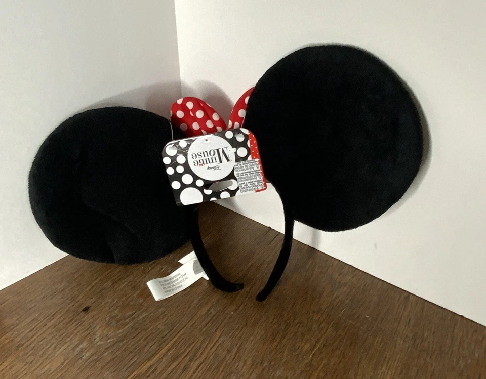 Disney Gran Tamaño Orejas de Minnie Mouse Por Elope Inc. Diadema Rojo Lunares Arco Nuevo con Etiquetas Foto 2 de 2