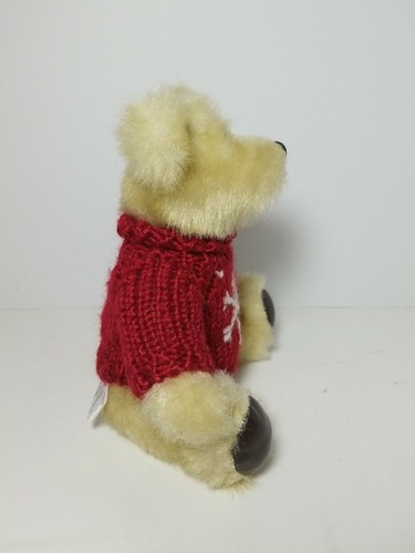 Hugfun - 1998 Teddy Bear Plush - Jointed - Snowflake Sweater Christmas - Vintage - Picture 2 of 5