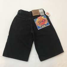 NWT VTG New Levis 560 Denim Jean Short Boys Size 8 Slim Fit Orange Tab 90s