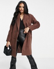 Threadbare Dragonfruit Formal Coat In Chocolate Brown