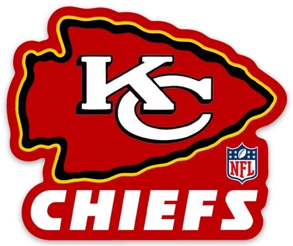 Kansas City Chiefs Logo Type; Kansas City Chiefs NFL Football Die-Cut  STICKER