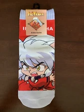 InuYasha Rumiko Takahashi No Show Socks Sublimation Anime Bioworld New
