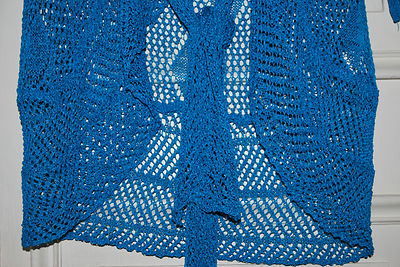 Boléro/Gilet Giorgio Barbara Maille Crochet Bleu Turquoise - Taille S/M (36/38/40) - Neuf Avec étiquettes