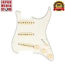Fender Pre-Wired Stratocaster Pickguard Custom Shop Fat '50s SSS Parchment