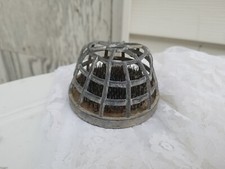 3" Vintage Lead Spiked Dome Style Wire Cage Flower Frog Flower Holder Heavy Meta