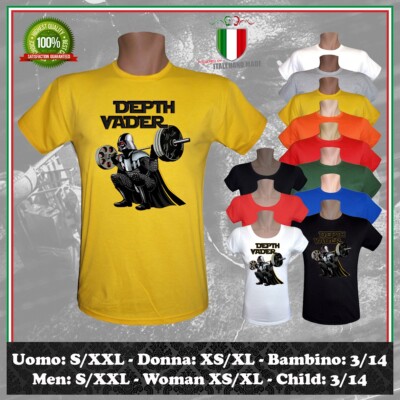 DEPTH VADER T-SHIRT PARODIE STAR WARS FITNESSSTUDIO 2026 HERREN DAMEN KINDER