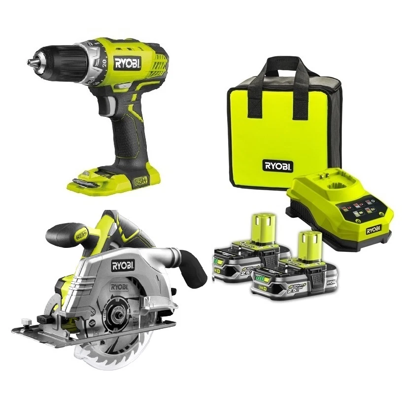 Ryobi drill saw set hot sale