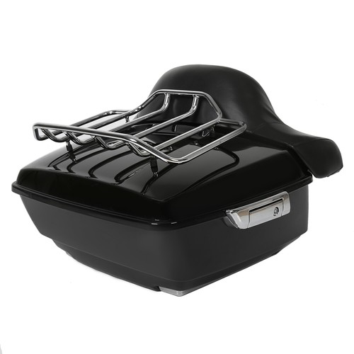 King Trunk Pack Backrest Mount Rack For Harley Davidson Touring Road Glide 2014+ - Picture 11 of 19