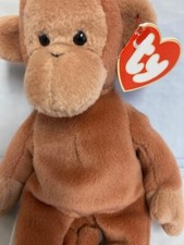 Ty Beanie Baby❤️BONGO THE MONKEY 3-2 GEN RARE New MWMT'S
