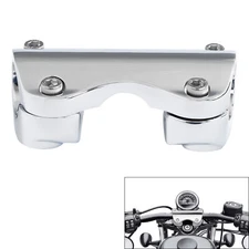 Chrome 1.25'' Handlebar Riser Top Clamp Fit For Harley Road King FLHRXS 1988-up