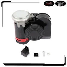 Durable 12V 130DB Dual Tone Compact Air Horn Kit For Motorcycle Car Truck SUV