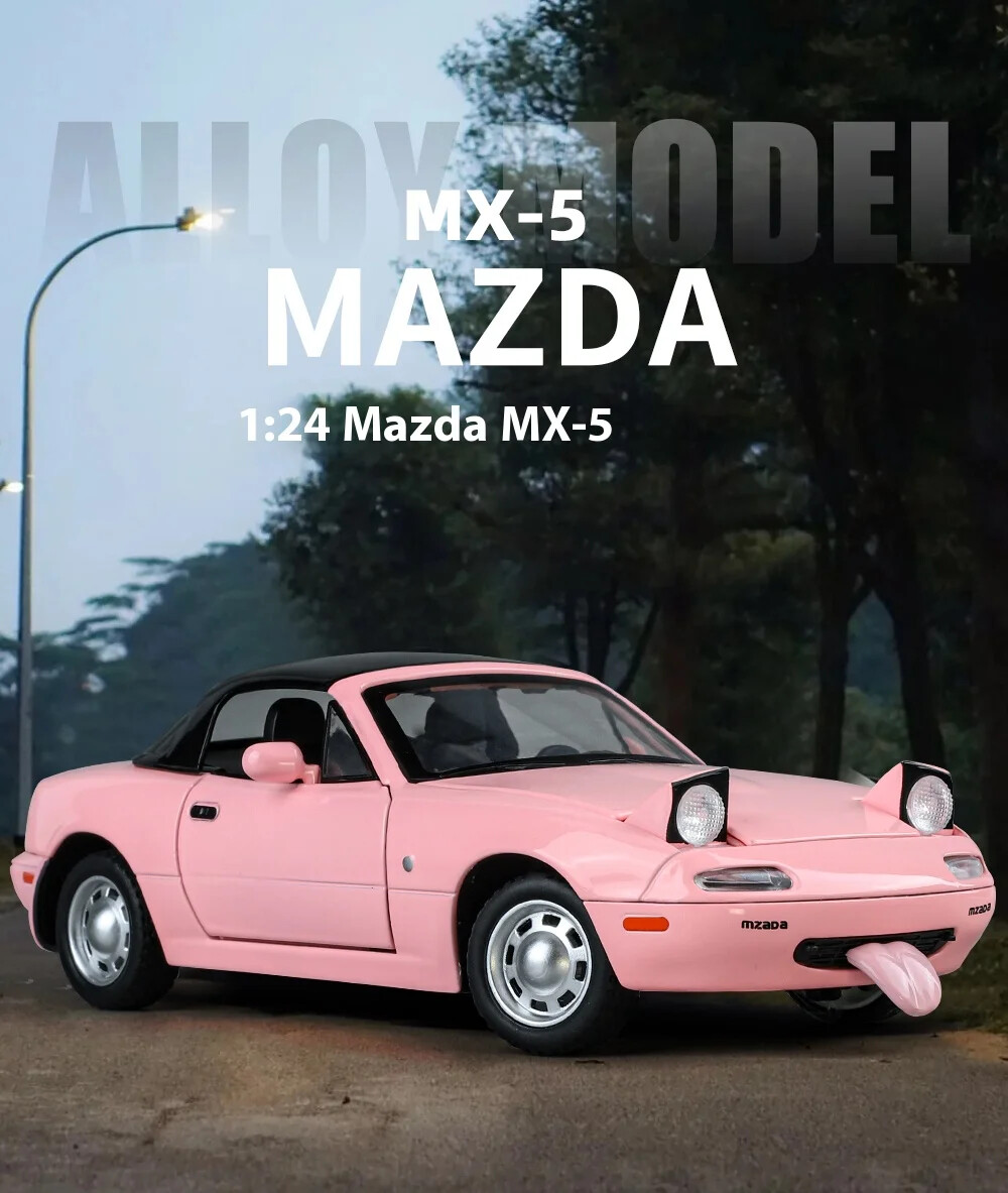 1:24 Mazda MX5 Miniature Alloy Metal Diecast MX-5 Toy Car Model