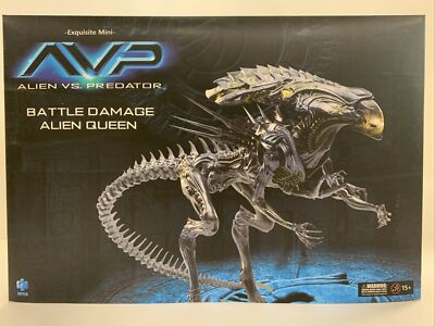 Hiya Toys AVP Alien Vs. Predator Battle Damage Queen 1:18