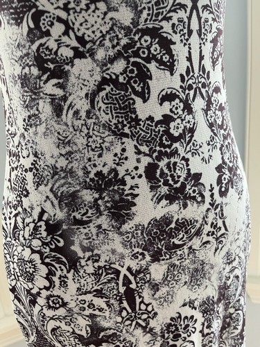 Weston Wear Black White Urban Mesh Bodycon Fitted Dress Size Small Anthropology - Picture 5 of 8