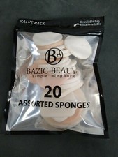 BAZIC Beauty 20 Assorted Sponges --VALUE PACK new sealed