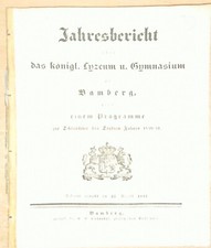 Lyzeum, Gymnasium u. lateinische Schule Bambe...