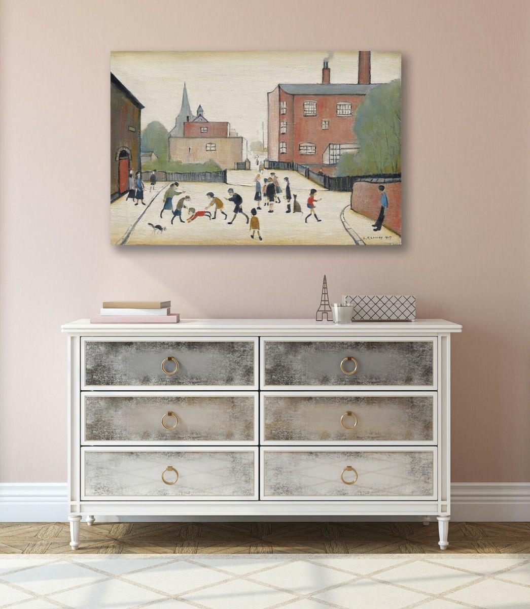 Quadro Su Tela I Bambini Giocano A Calcio All'aperto - Foto 12