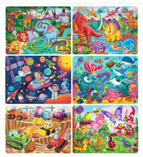 Wooden Puzzles for Kids Ages 4-6-8, 48 Piece Jigsaw Puzzles for Kids 3 4 5 6 7 8