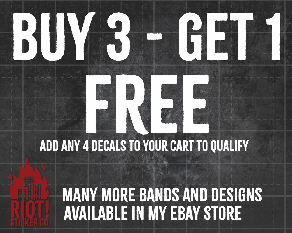 Calcomanía moderna con logotipo de Ozzy Osbourne para pegatina con logotipo de banda de automóvil para computadora portátil de metal pesado Foto 2 de 4