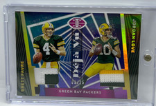 2023 Illusions Jordan Love / Brett Favre Deja Vu Dual Patch Card 03/25 SSP
