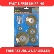 CAL-HAWK CZWW8P WIRE BRUSH SET - 8 PIECES