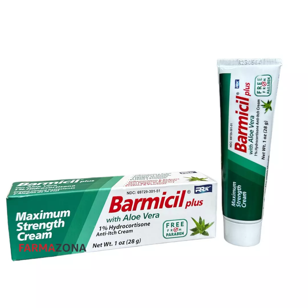 Barmicil Plus Cream Skin Allergies Aloe Vera with 1