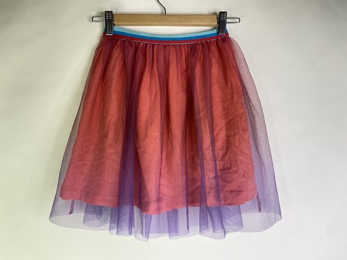 Disney Lilo and Stitch Tulle Tutu Layered Skirt Coral Purple Girls Size 7-8 - Picture 2 of 8