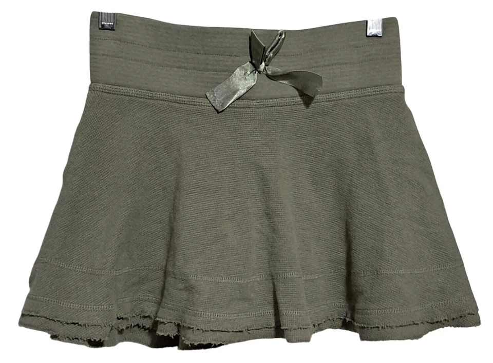 Lot of 3 Skirts Skorts Girls Size L Gap Faded Glory Pink Plaid Khaki Green - Image 2 of 4