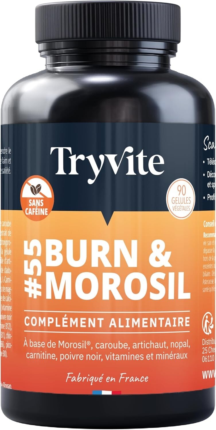 Brûleur de graisse puissant au Morosil et coupe faim efficace, cure minceur de 60 gélules