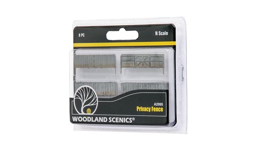 Woodland Scenics A2995 - Recinzione Per Privacy In Scala N - Kit Modellismo Ferroviario Con Cancello