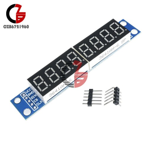 Black/Red/Blue Board 8-Digit Tube MAX7219 LED Display for Arduino Raspberry Pi - Picture 16 of 23