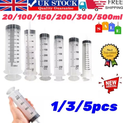 20-500ML Reusable Big Large Plastic Hydroponics Nutrient Measuring Syringe 2025 - Picture 2 of 20