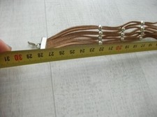 Hals Kette,Kunstleder,Braun Farbe