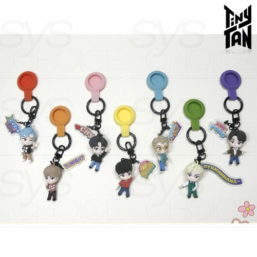 BTS TinyTAN Official Authentic Goods Dynamite AirTag Figure Keyring + Tracking# - Picture 5 of 6