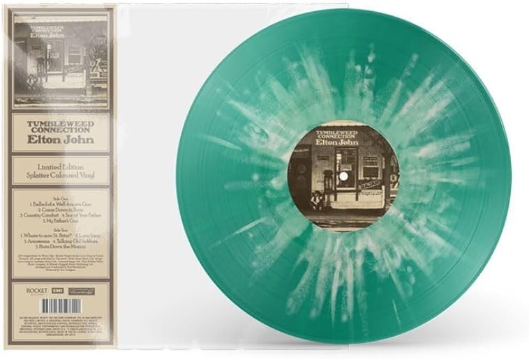 Elton John Tumbleweed Connection Green Splatter Vinyl LP New Sealed