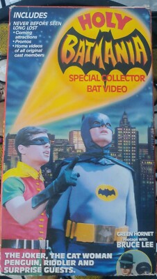 Batman 1989 VHS Holy Batmania. Adam West, Yvonne Craig | eBay