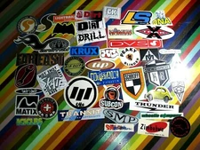 vtg 1990s Asstd. skateboard sticker - late 90s obscure stuff mix Doyt Hot Shot+